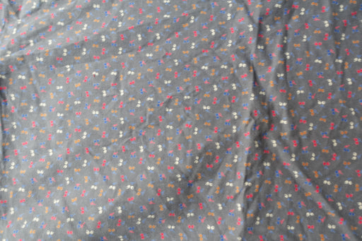 Grey Printed Soft Cotton Fabric - Indian Suit Company