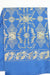 Blue Sequinned Vintage Cotton Silk Unstitched- New - Indian Suit Company
