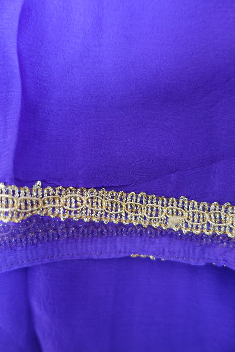 Purple Silk Vintage Unstitched Suit - New