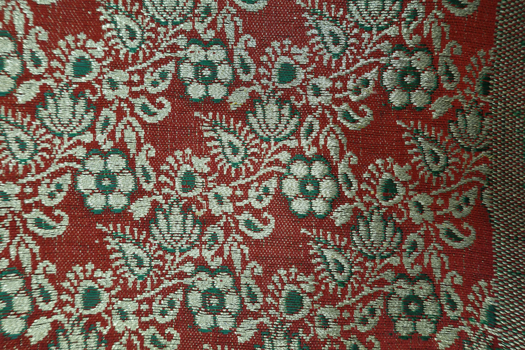 Red And Green Vintage Brocade - New