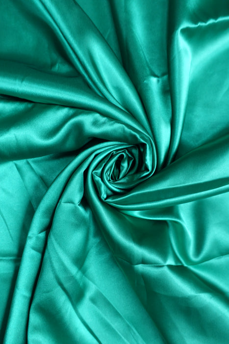 Green Satin Fabric